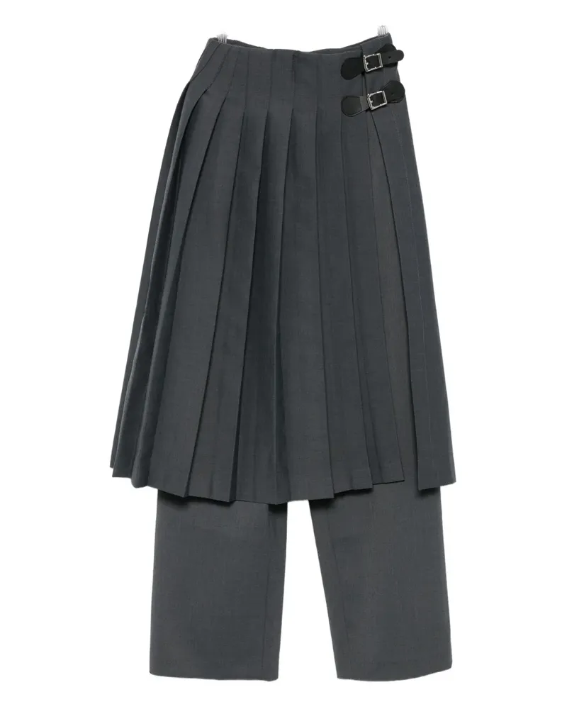Charles Jeffrey Loverboy Bundfaltenhose im Layering-Look - Grau Grau