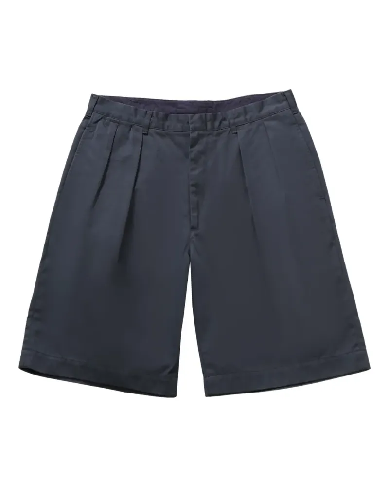 nanamica double-pleat chino shorts - Blau Blau