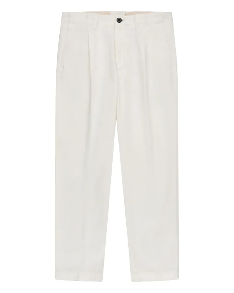 Slowear pleat cotton trousers - Nude Nude