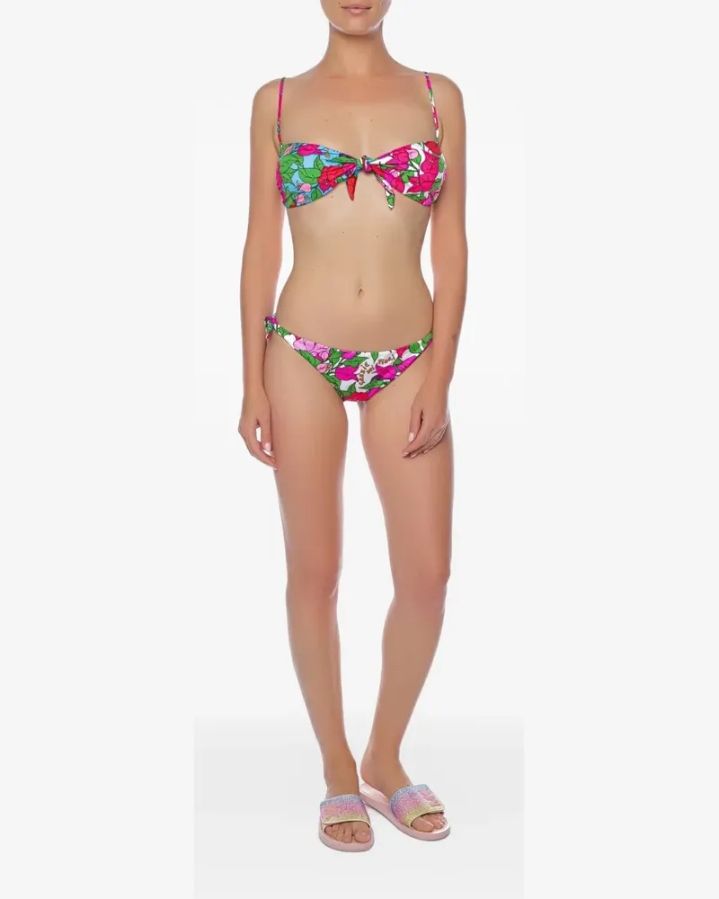MC2 Saint Barth Andy Bikinioberteil mit Blumenprint - Rosa Rosa
