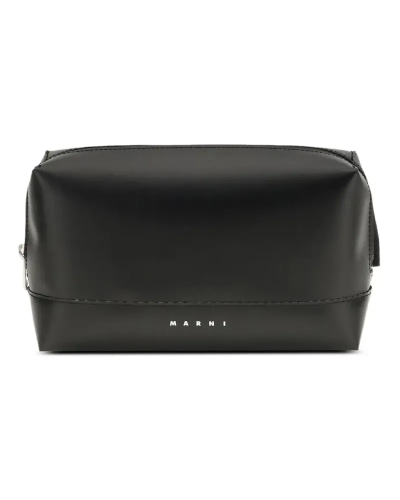 Marni buckle strap messenger bag - Schwarz Schwarz