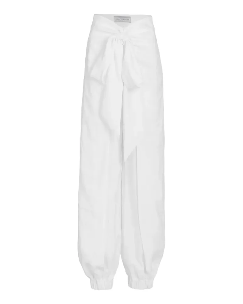 Silvia Tcherassi Felipe Hose mit Knotendetail - Weiß Weiß