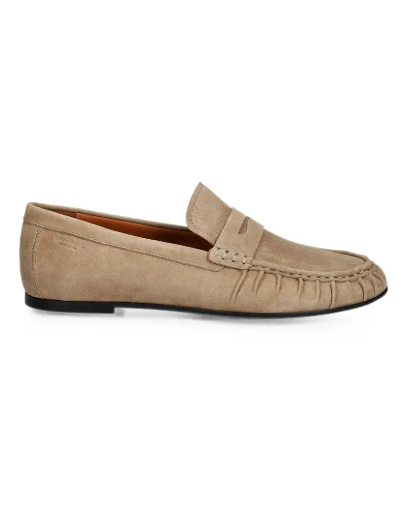 Vagabond Aleya ruched penny loafers - Nude Nude