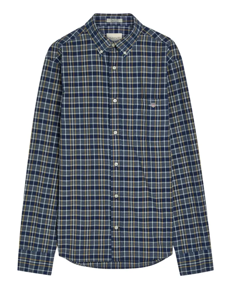Gant Kariertes Hemd - Blau Blau