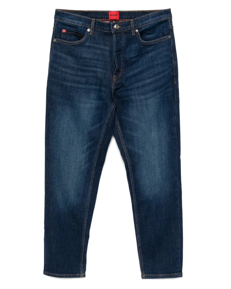 HUGO BOSS Tapered-Jeans - Blau Blau
