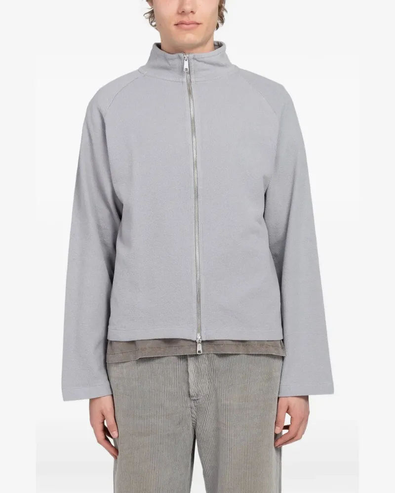 Mfpen Leisure raglan-sleeve zip-up jacket - Grau Grau