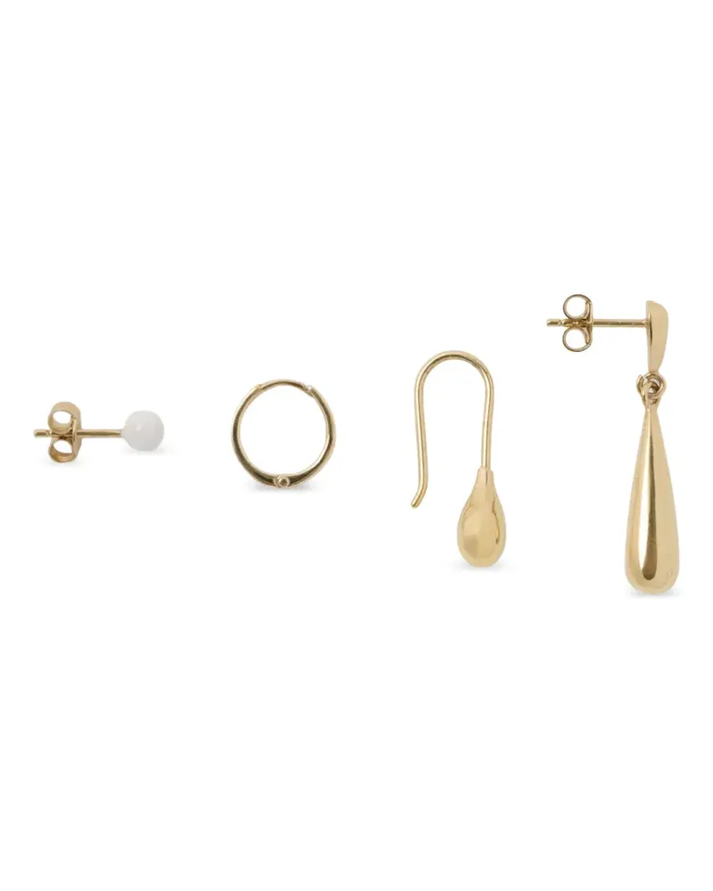 Christophe Lemaire Ungleiche Hängeohrringe - Gold Gold