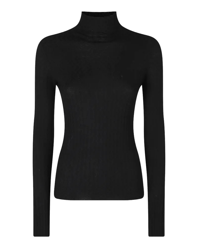 Roberto Collina Pullover mit Stehkragen - Schwarz Schwarz