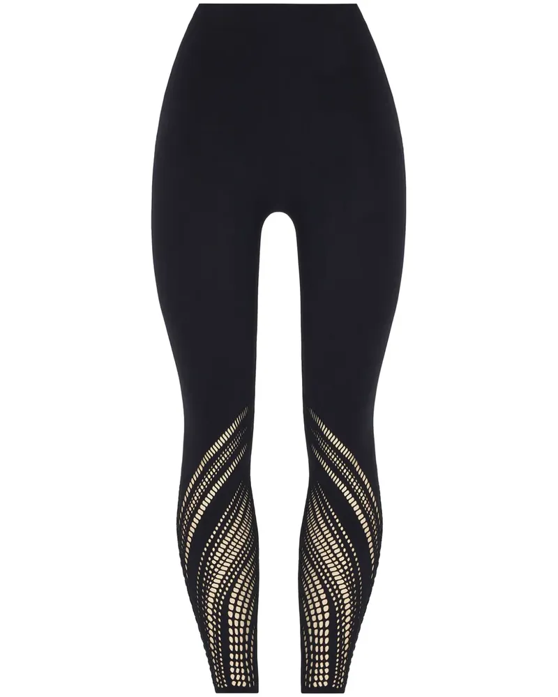 Wolford Organic Net Leggings - Schwarz Schwarz