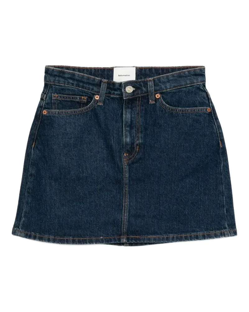 Reformation Lydia Jeansrock - Blau Blau