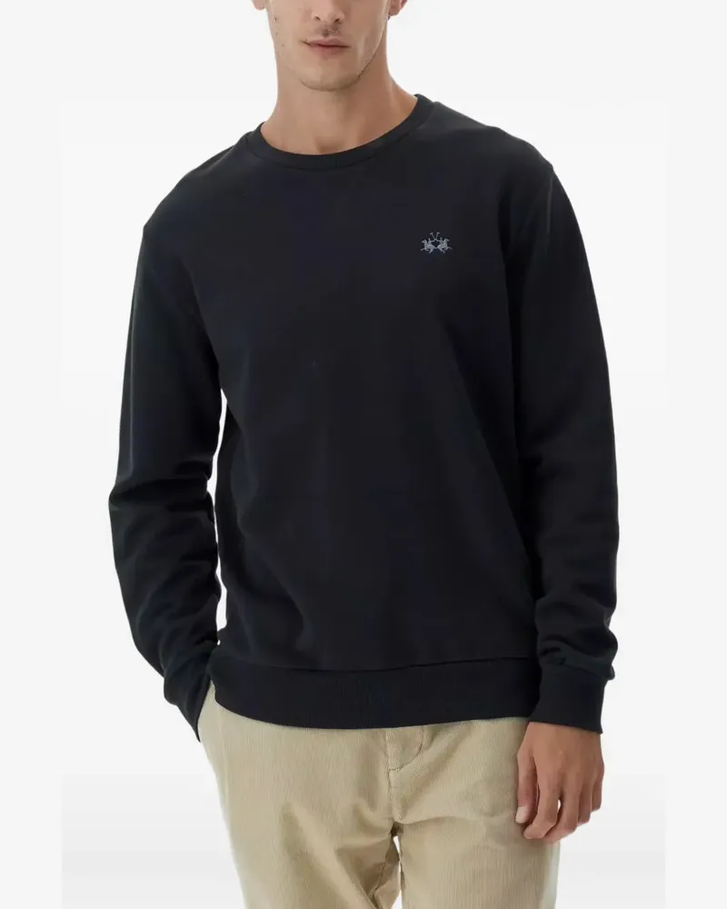 La Martina Benedict Sweatshirt mit Stickerei - Schwarz Schwarz