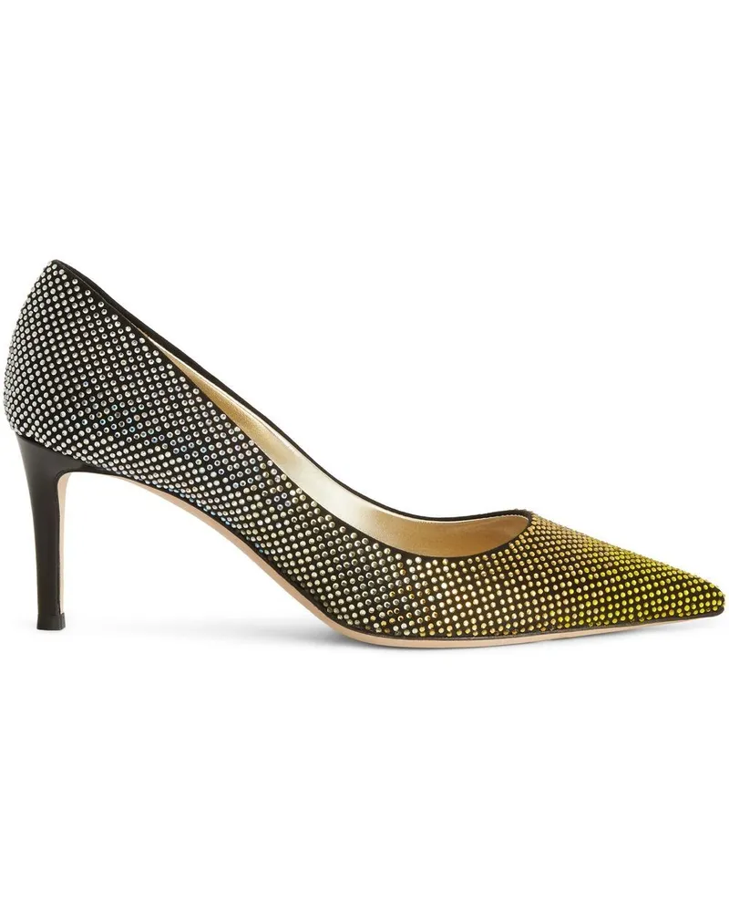 Giuseppe Zanotti Celie Crystal Pumps 70mm - Schwarz Schwarz