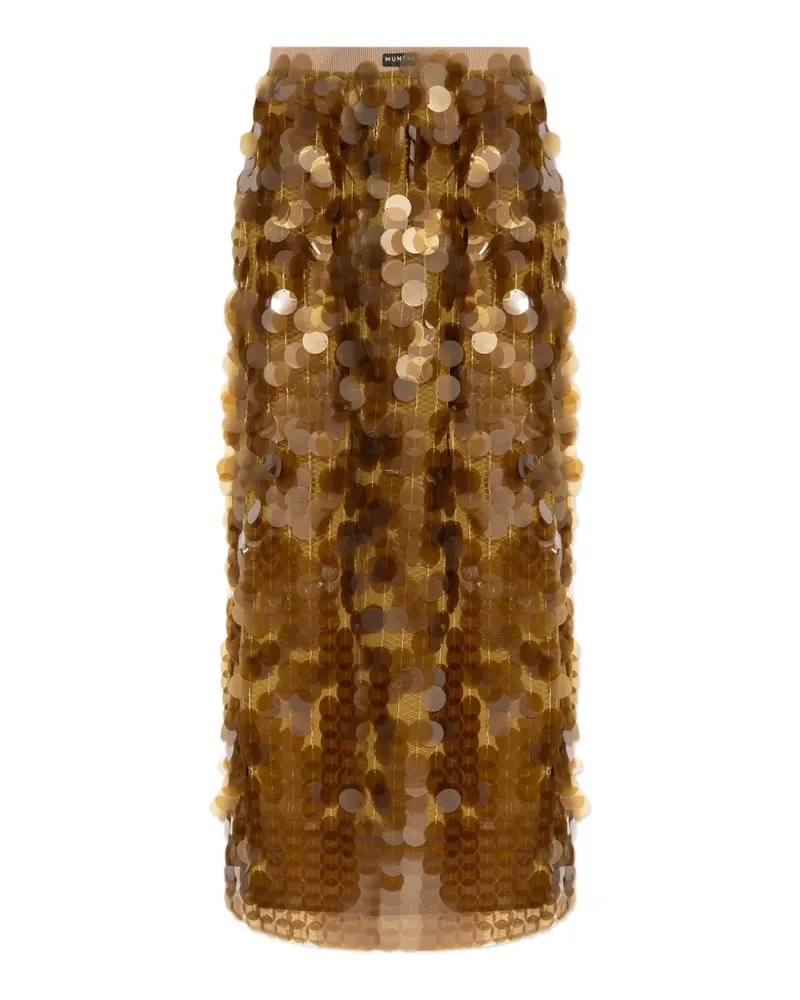 MUNTHE sequined mini skirt - Gold Gold