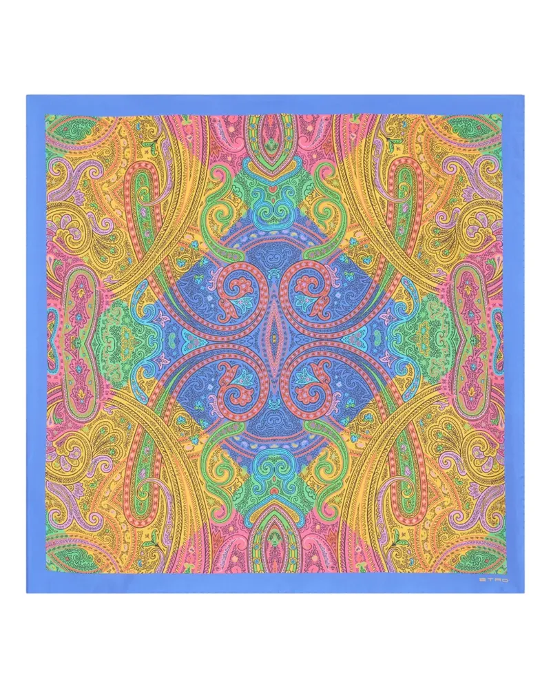 Etro silk scarf - Blau Blau