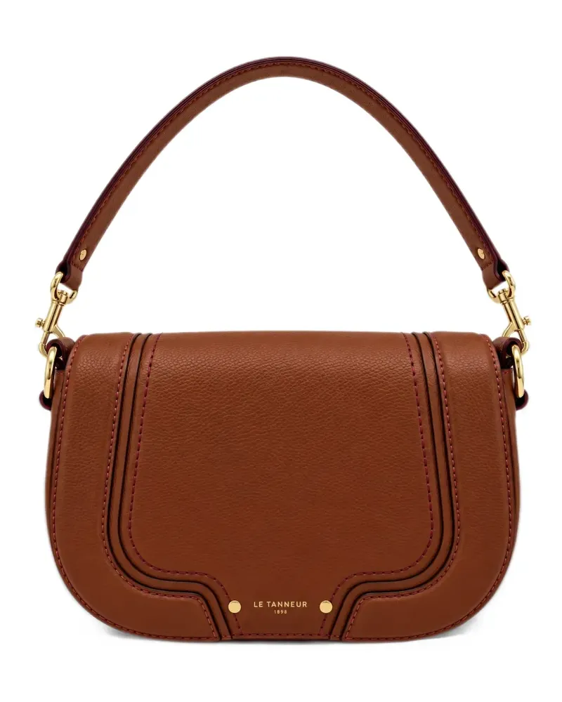 Le Tanneur medium grained shoulder bag - Braun Braun