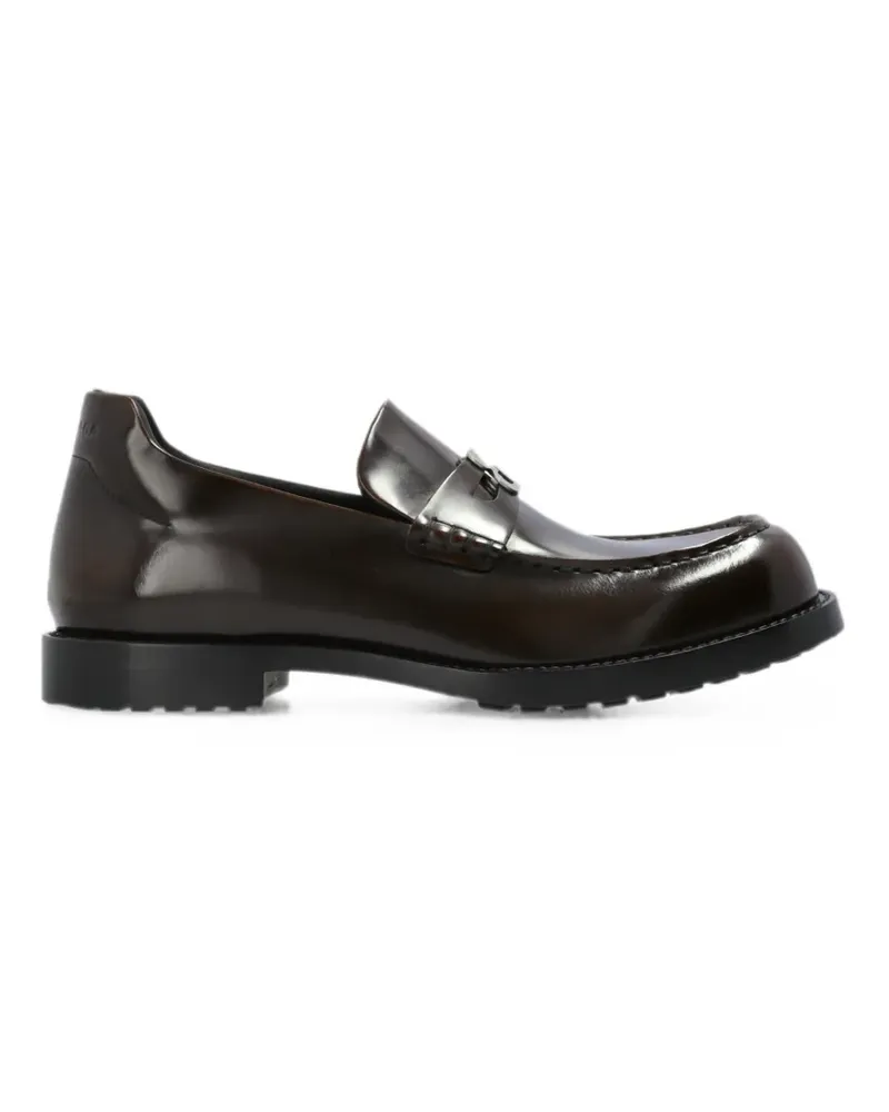 Balenciaga Bequeme Loafer in dunklem Bordeauxrot - Braun Braun