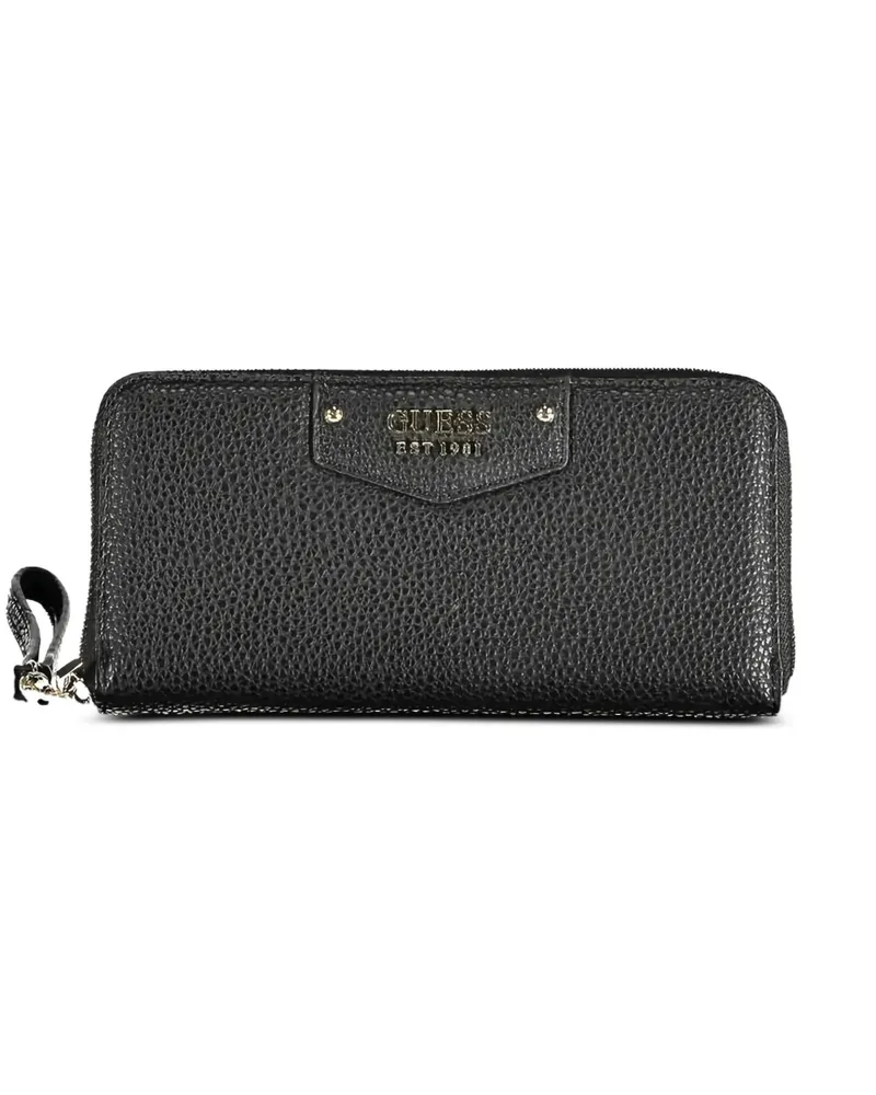 Guess zip-fastening wallet - Schwarz Schwarz