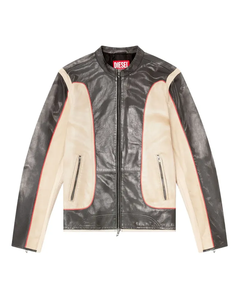 Diesel L-Evert Bikerjacke - Nude Nude