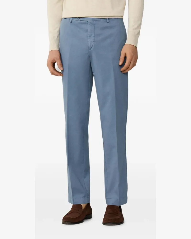 Hackett Sanderson Chino aus Baumwollstretch - Blau Blau