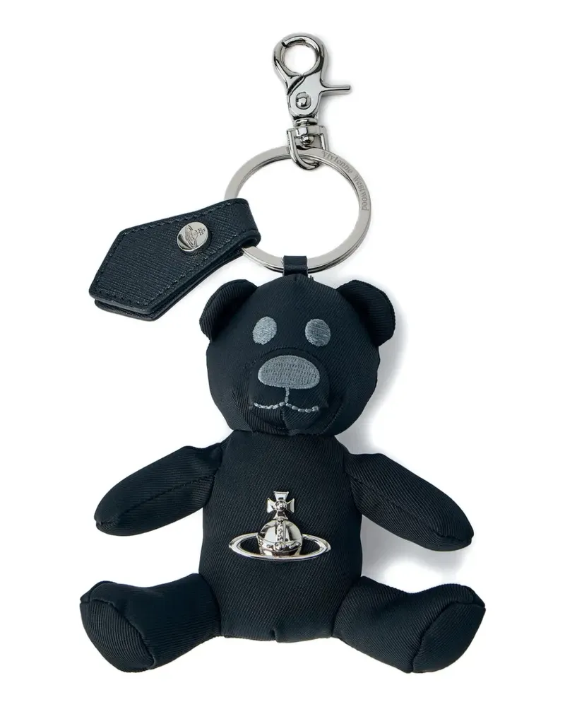 Vivienne Westwood Orb-logo bear keyring - Schwarz Schwarz