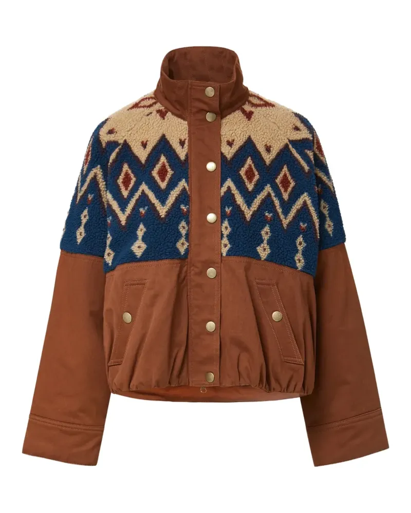 Veronica Beard Knoll Jacke mit geometrischem Muster - Braun Braun
