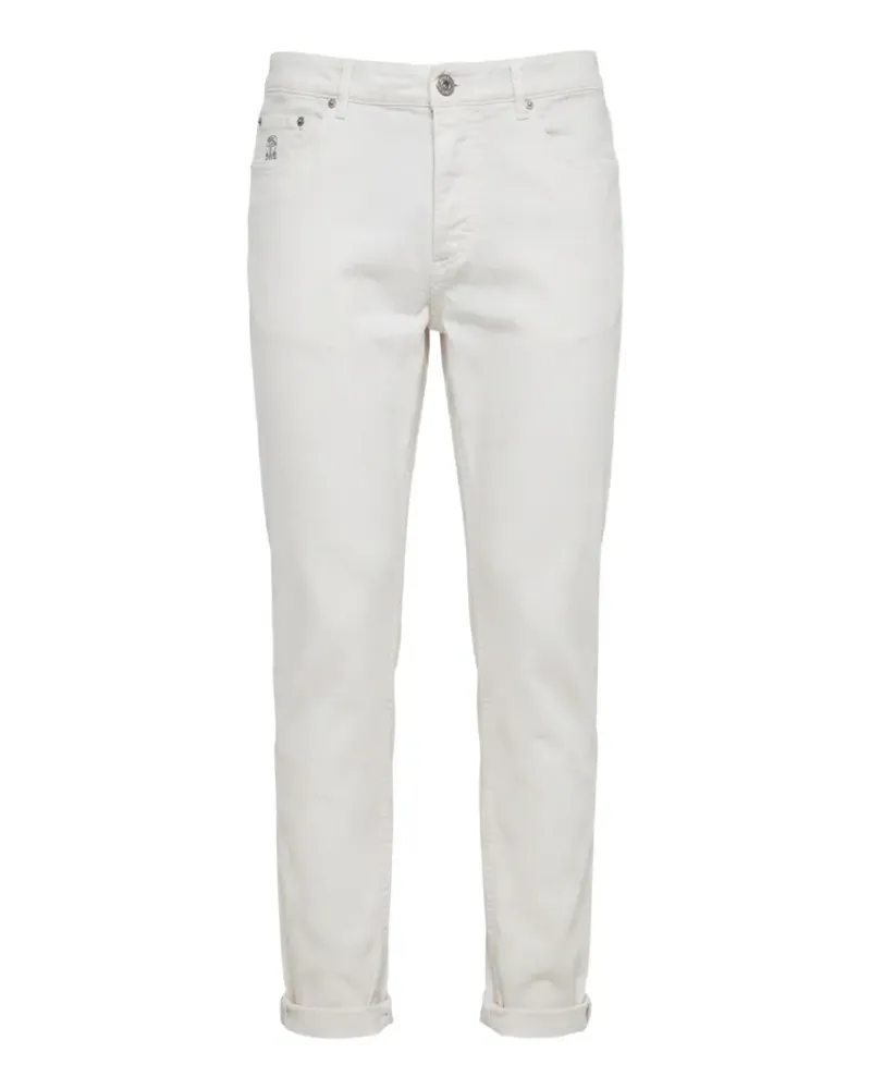 Brunello Cucinelli slim-fit jeans - Weiß Weiß
