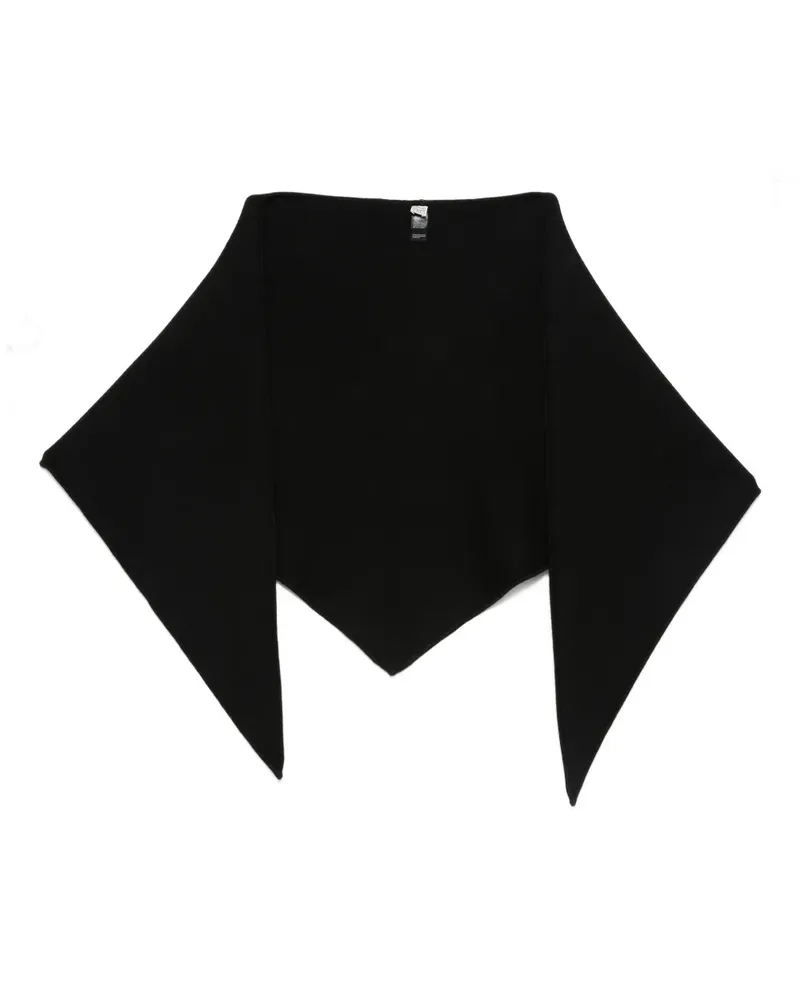 Totême Dreieckiger Schal - Schwarz Schwarz