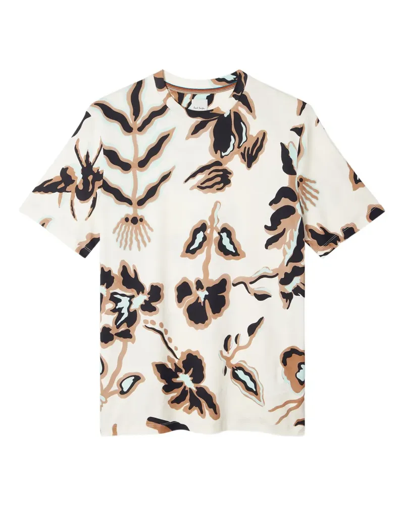 Paul Smith T-Shirt mit Blumen-Print - Weiß Weiß