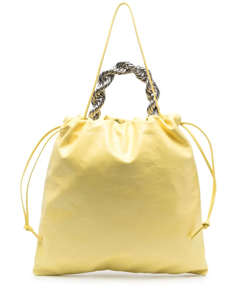 Jil Sander Metallische Handtasche - Gelb Gelb