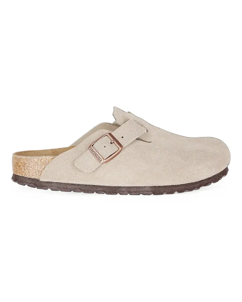Birkenstock Boston suede mules - Nude Nude