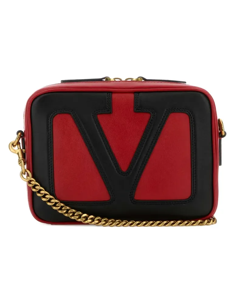 Valentino Garavani Umhängetasche mit Kettenapplikation - Rot Rot