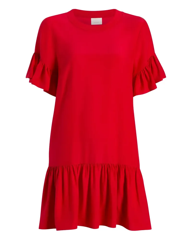 Cinq à Sept Gerüschtes Leilah Minikleid - Rot Rot
