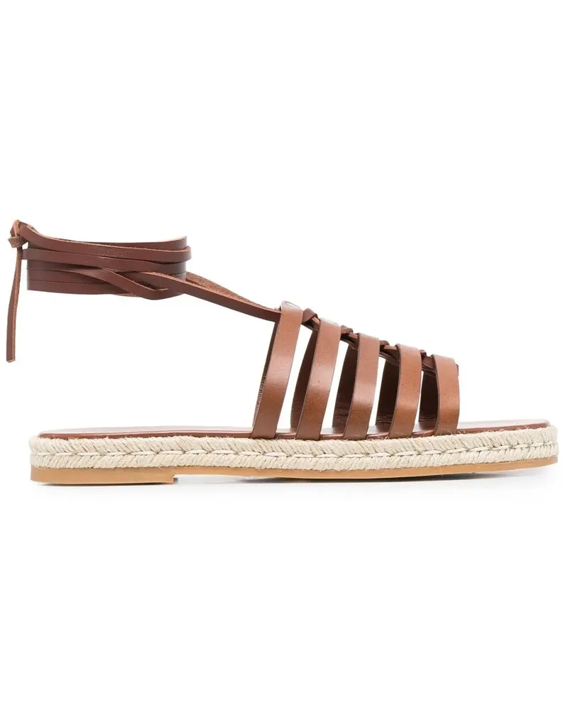 TOD'S Riemchensandalen mit Espadrille-Sohle - Braun Braun