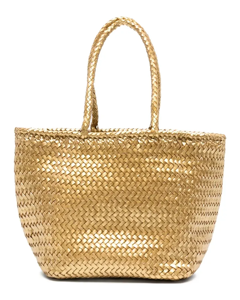 Dragon Diffusion Kleine Grace Tote Bag mit Flechtmuster - Gold Gold