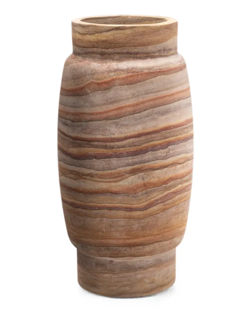 Editions Milano Stone Vase - Orange Orange