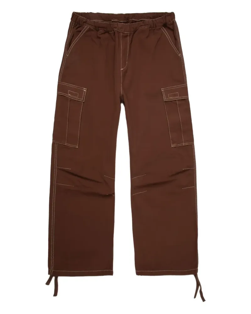 CMMN SWDN Cargohose mit Kordelzug - Braun Braun