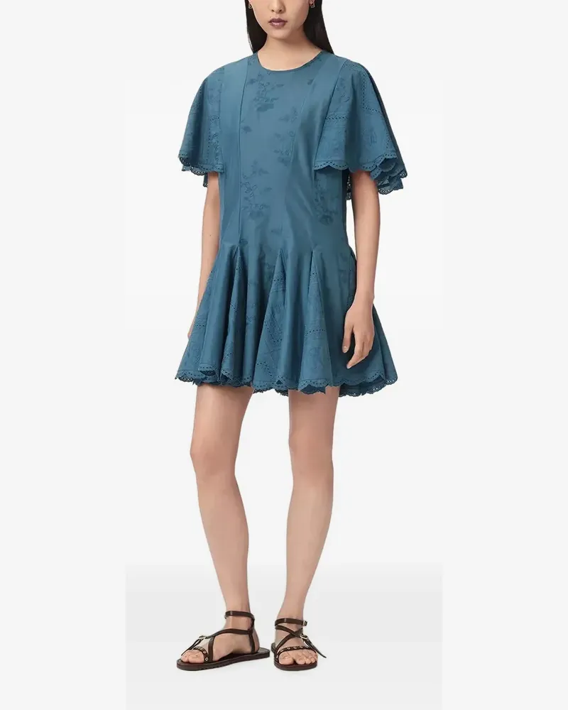 AllSaints Corla slim-fit mini dress - Blau Blau