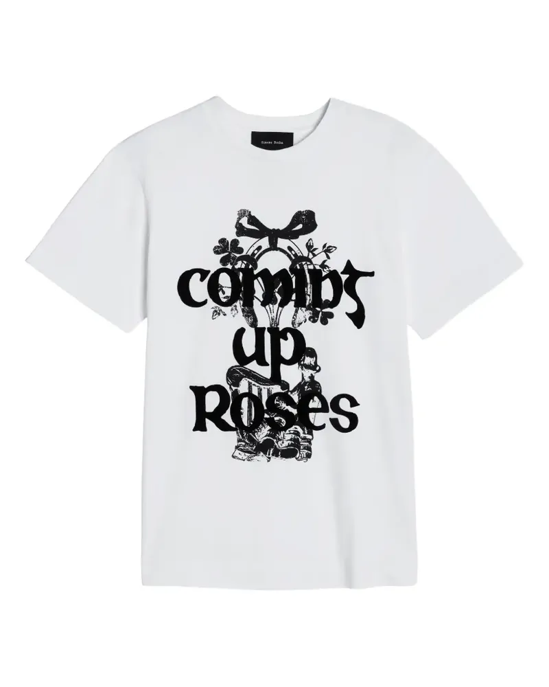 Simone Rocha T-Shirt mit grafischem Print - Weiß Weiß