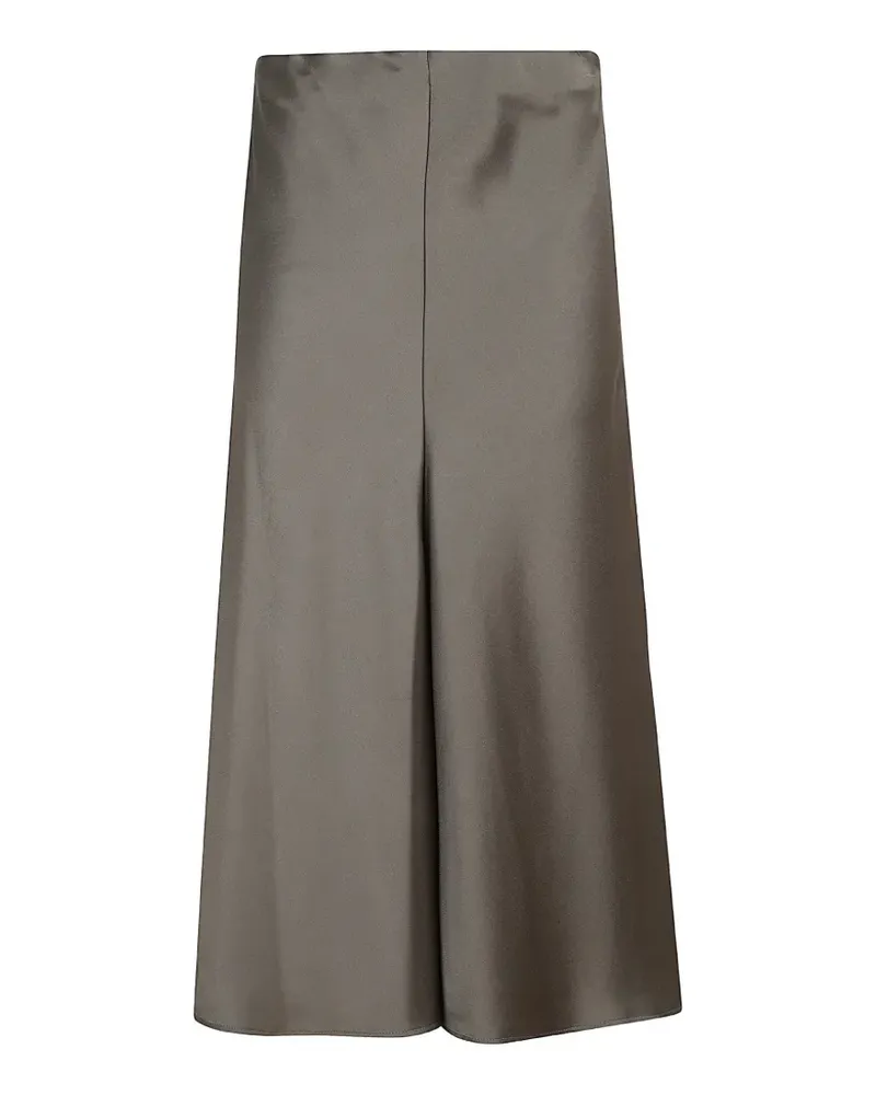 Brunello Cucinelli satin-finish maxi skirt - Grün Grün