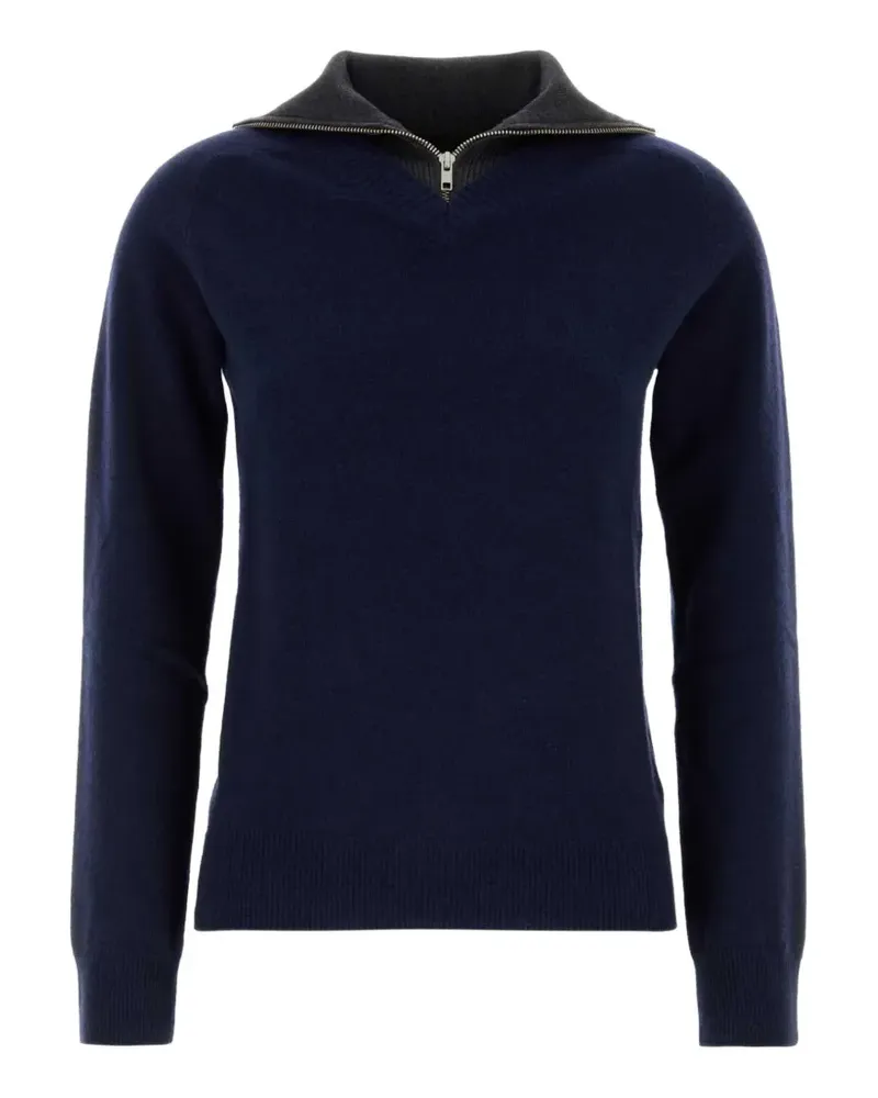 Maison Margiela Pullover mit kurzem Reißverschluss - Blau Blau