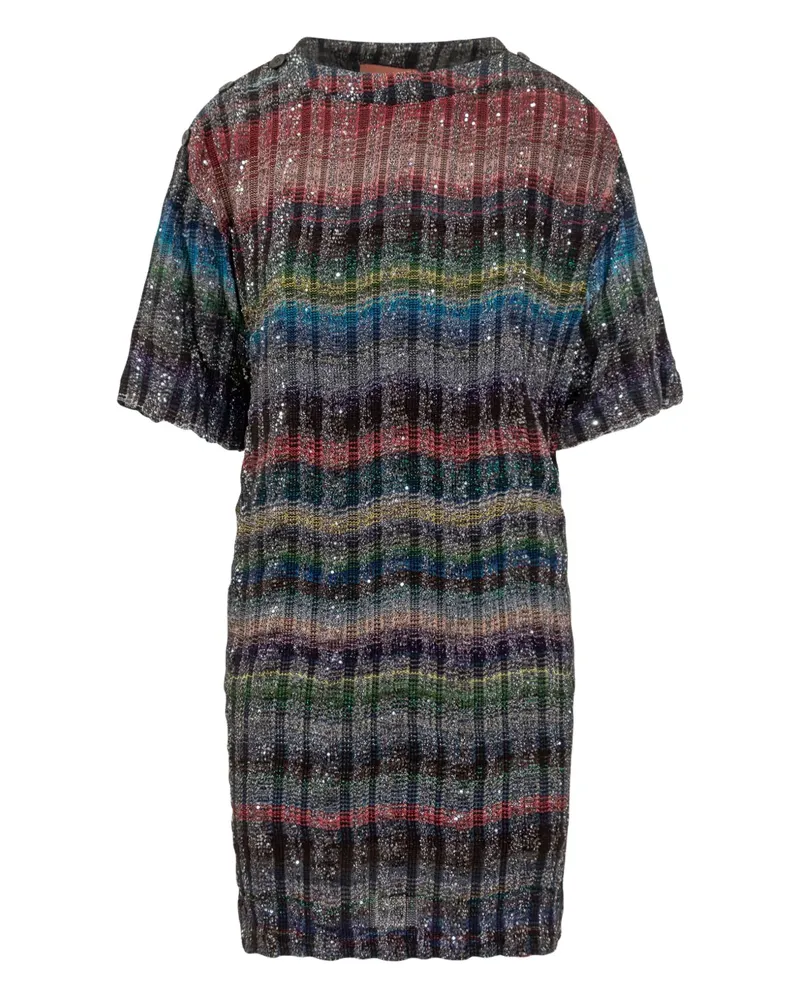 Missoni sequin-embellished short dress - Grau Grau