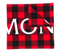 Karierter Schal mit Logo