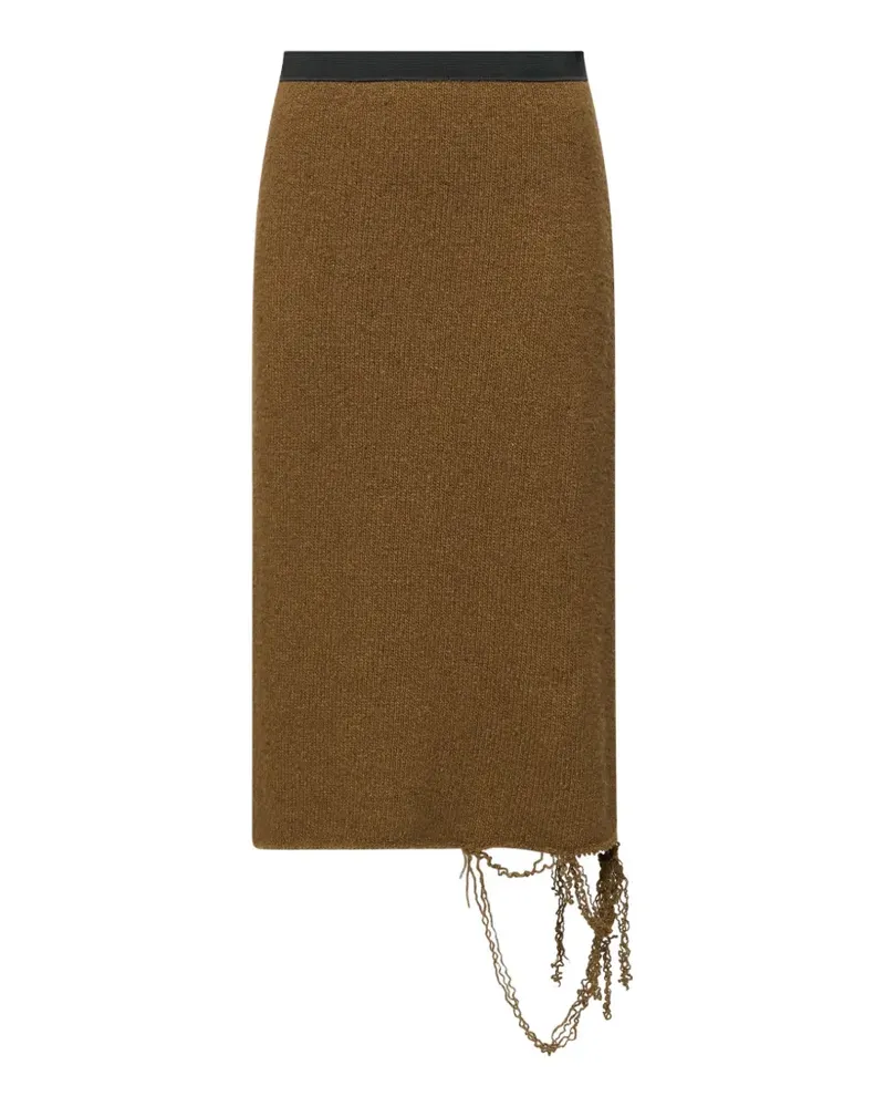 Maison Margiela Klassischer Midirock - Braun Braun