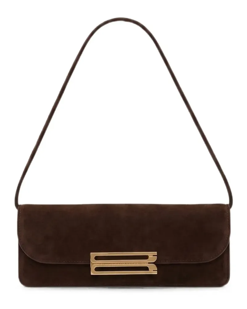 Victoria Beckham Dorian East-West shoulder bag - Braun Braun