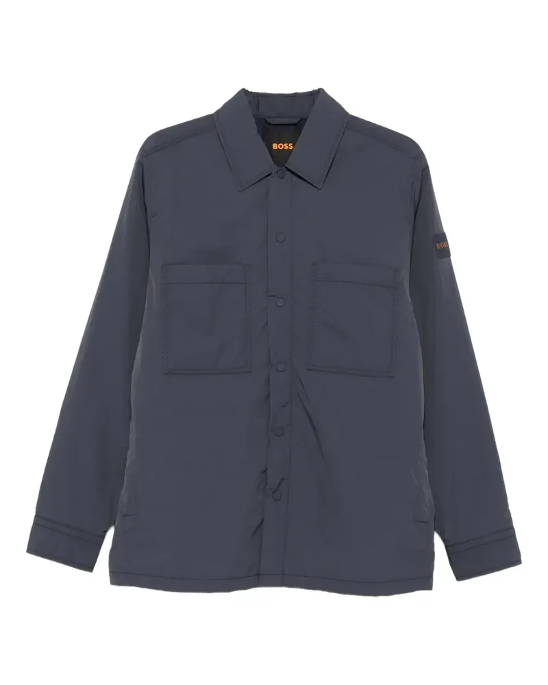 HUGO BOSS Jacke mit Logo-Patch - Blau Blau