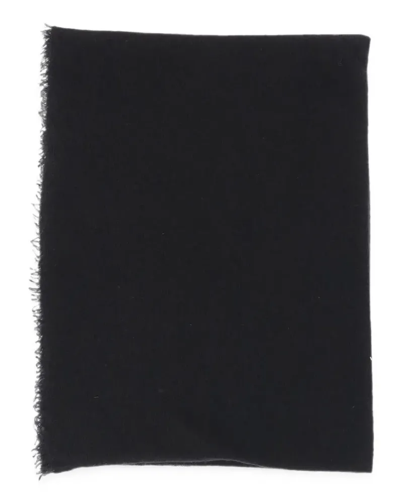 Faliero Sarti fringed cashmere scarf - Schwarz Schwarz