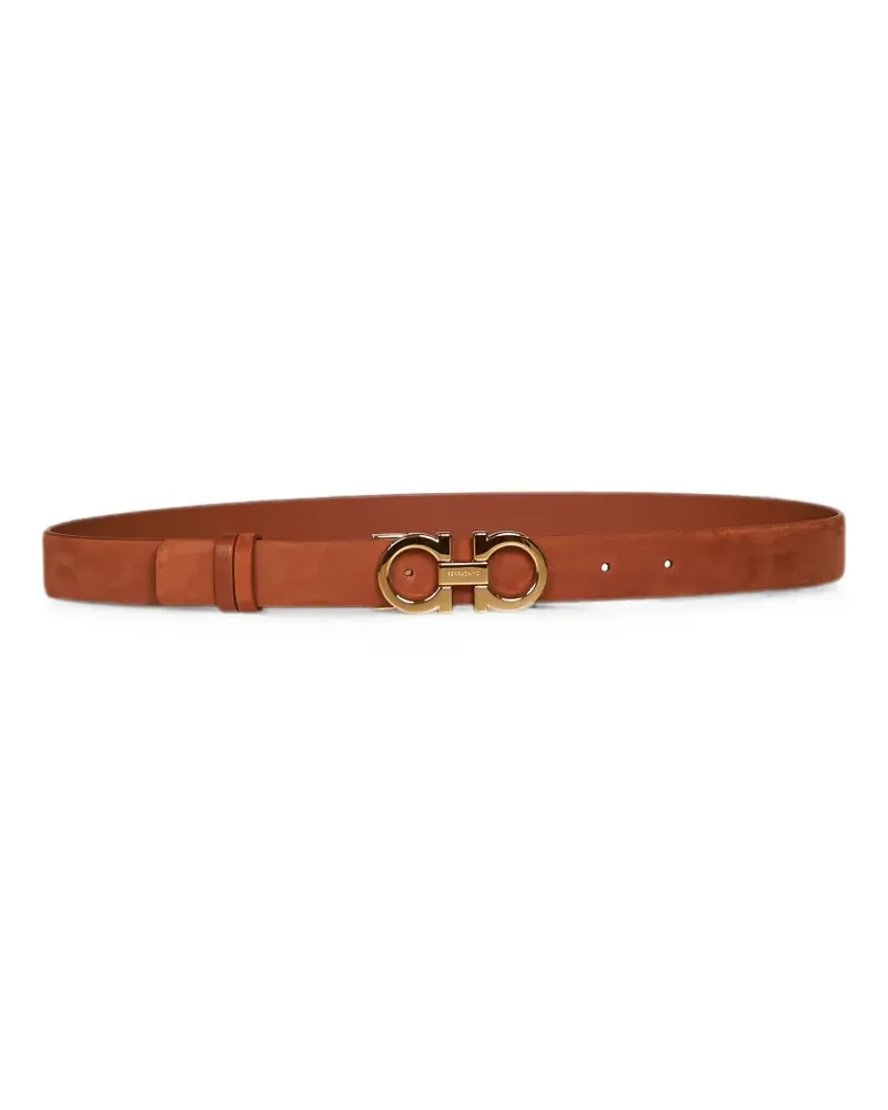 Ferragamo adjustable Gancini belt - Braun Braun