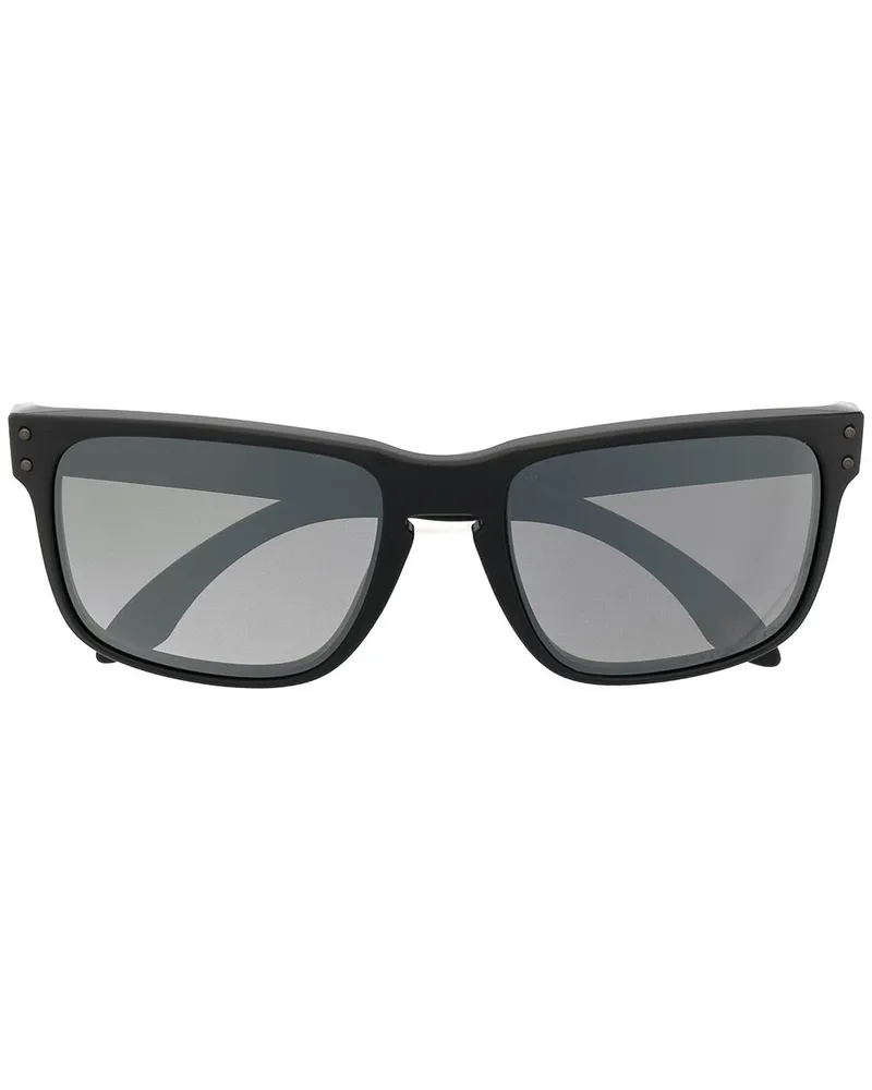 Oakley Sonnenbrille mit eckigem Gestell - Schwarz Schwarz