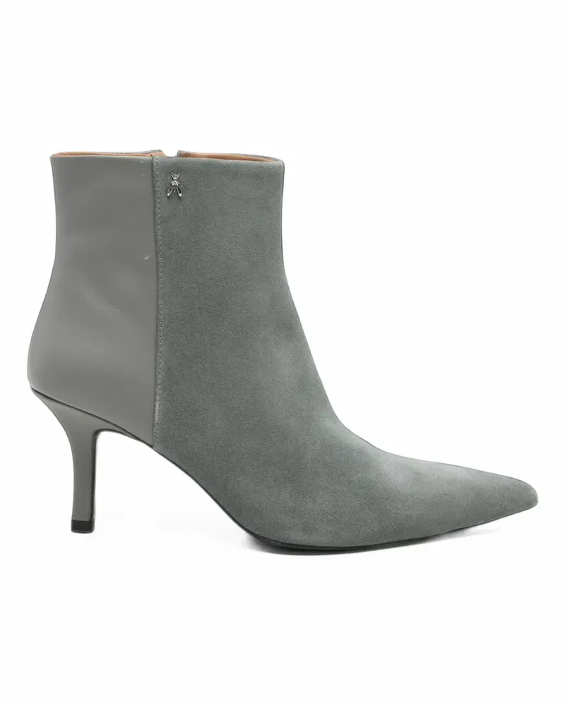 Patrizia Pepe panelled pointed-toe ankle boots - Grau Grau