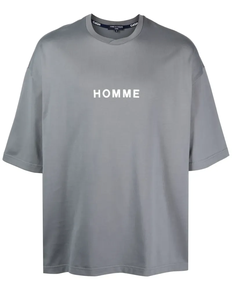 Comme des Garçons T-Shirt mit Logo-Print - Grau Grau